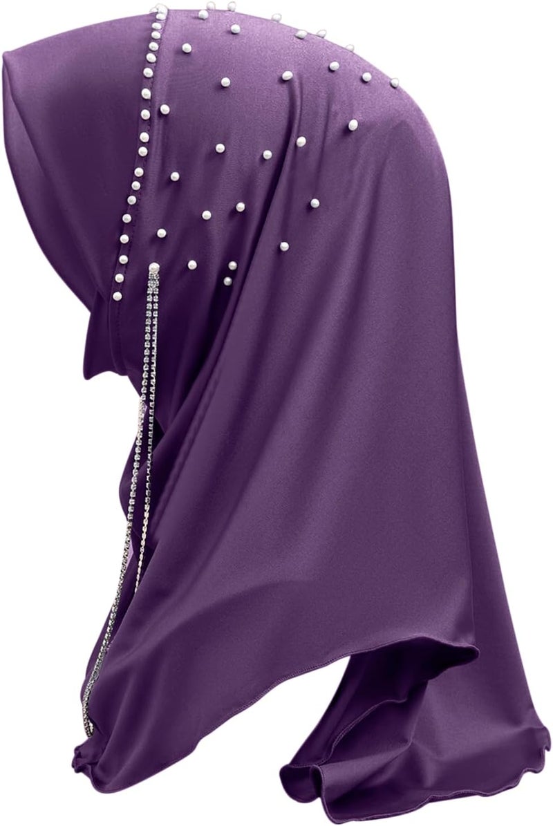NICEYST Fashion Long Hijab Scarf for Women Girls Muslim Islamic Under Scarf Hat Long Hijabs Cap Instant Turbans Wrap - Image 3